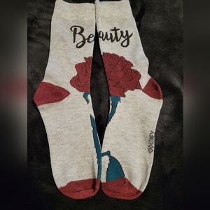 Casual Gray and Red Graphic Socks